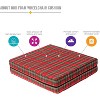 DMI Foam Seat and Wheelchair Cushion with Cover, Supportive Comfort Foam, 4 x 16 x 18 Inch, Plaid - 2 of 4