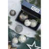 Syemin Decorative Objects Christmas Ball Ornaments Glass Decorative Hanging Ball for Holiday Party Decorations Set of 6, Silver, 3.9"*3.9"*3.9" - 4 of 4