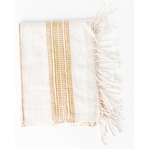 Slickblue Handwoven Cotton Hand Towel, Soft Washable Kitchen & Bathroom Towel, 21x27, 7 Color Options - 1 of 4