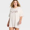 Women's Graphic Oversized T-Shirt Sleep Dress - Wild Fable™ - 3 of 3