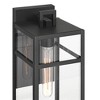 John Timberland San Lucas 14 1/2" High Modern Outdoor Wall Light Fixture Mount Porch House Exterior Weatherproof Sand Black Metal Clear Glass Shade - 3 of 4