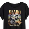 Women's - Star Wars - The Mandalorian Mando Bootleg Oversized Graphic T-Shirt - 2 of 4