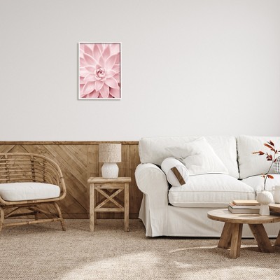 Pastel Pink Succulent Framed Canvas Print, 16 x 20