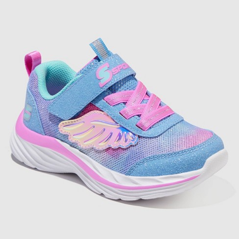 S Sport By Skechers Toddler Girls' Butterfly Print Sneakers Periwinkle Blue : Target