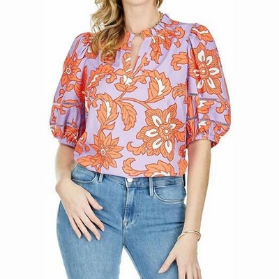 Women's Puff Sleeve Blouse Top - Jade XS