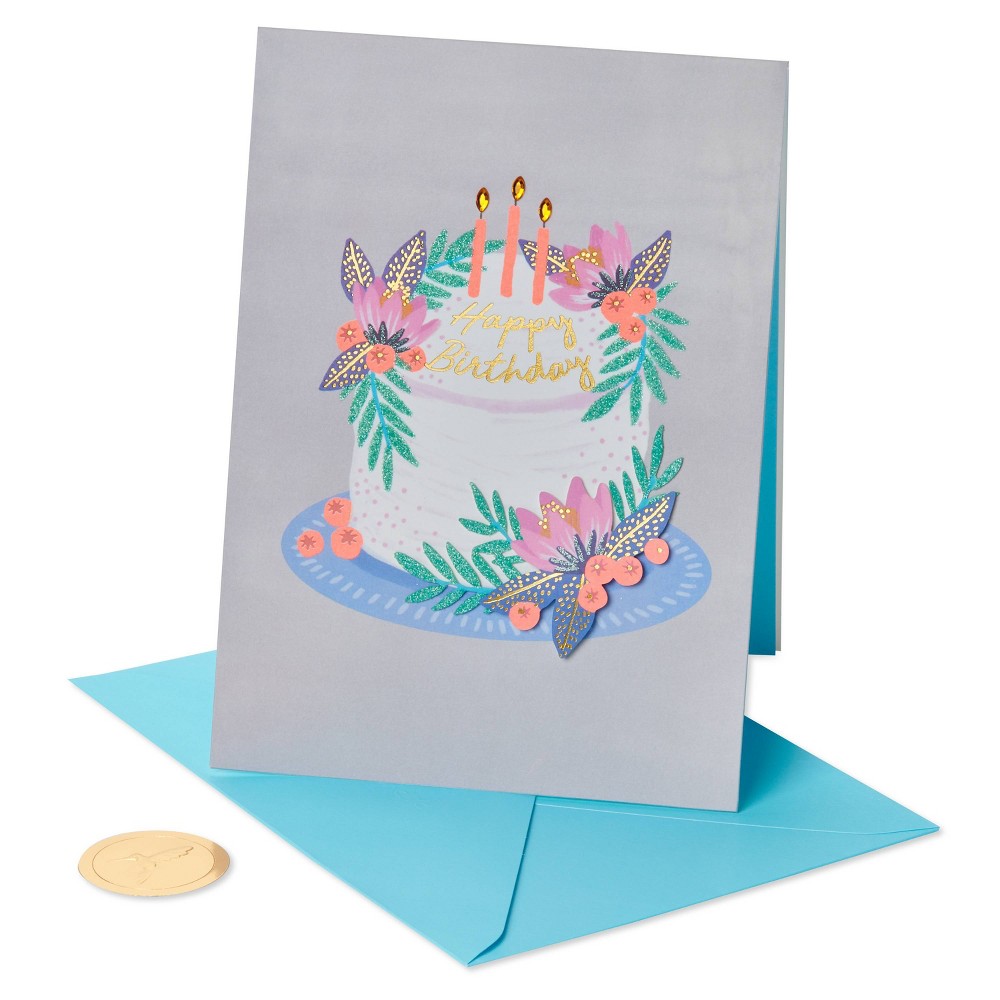 Photos - Envelope / Postcard Floral Berries Cake Print Card - PAPYRUS