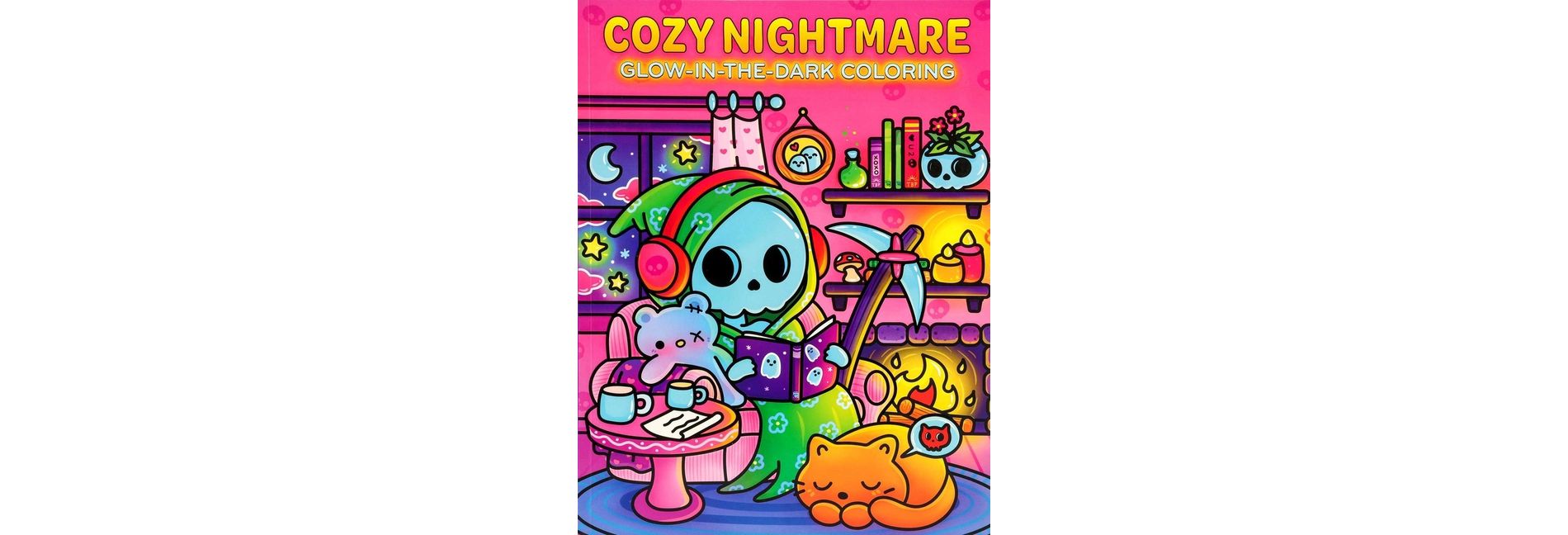 Cozy Nightmare Glow-In-The-Dark Coloring - by  Editors of Thunder Bay Press (Paperback)