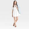 Women's Short Sleeve Eyelet Mini Skater Dress - Universal Thread™ - 3 of 3