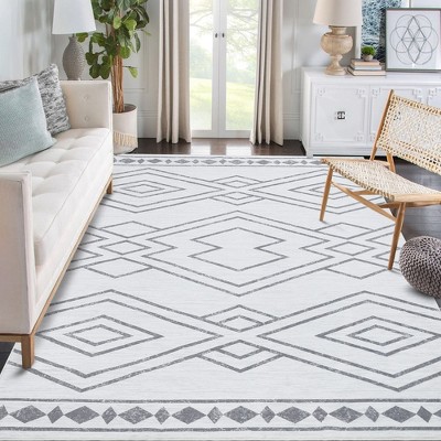 Area Rug for Living Room Moroccan Non Slip Rugs for Bedroom Soft Stain-Resistant Non Shedding Rug