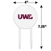 University of Wisconsin - La Crosse University Secondary Logo Acrylic Cake Topper Party Decoration for Wedding Anniversary Birthday Graduation - 2 of 4