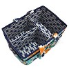 Bacati - Aztec Design Aqua/Orange/Navy Storage Caddy - 4 of 4