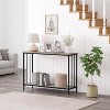 41‘’ Narrow Entryway Console Table，2 Tier Entry Way Console Entrance Table, Industrial Entryway Table with Metal Frame，for Entryway - 4 of 4
