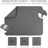 Attop XXL Dish Mat 24" x 17" ( LARGEST MAT ) Microfiber Dish Drying Mat , Super absorbent ( Gray ) - 3 of 4