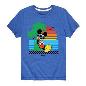 Boys' - Disney - Summer Sunset Short Sleeve Graphic T-Shirt - 1 of 4