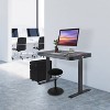 47" Airlift Tempered Glass Electric Standing Desktop Dual 2.4A USB Charging Port Height Adjustable - Seville Classics - image 4 of 4