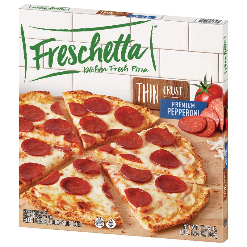 Freschetta Thin Crust Pepperoni Frozen Pizza - 17.96oz, 3 of 13