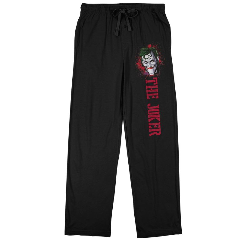 Joker Grin Men's Black Sleep Pajama Pants, 1 of 3