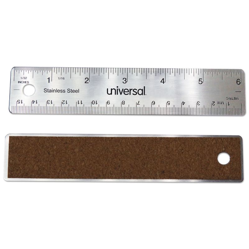 Universal Stainless Steel Ruler Standard/Metric 6" 59026, 2 of 3