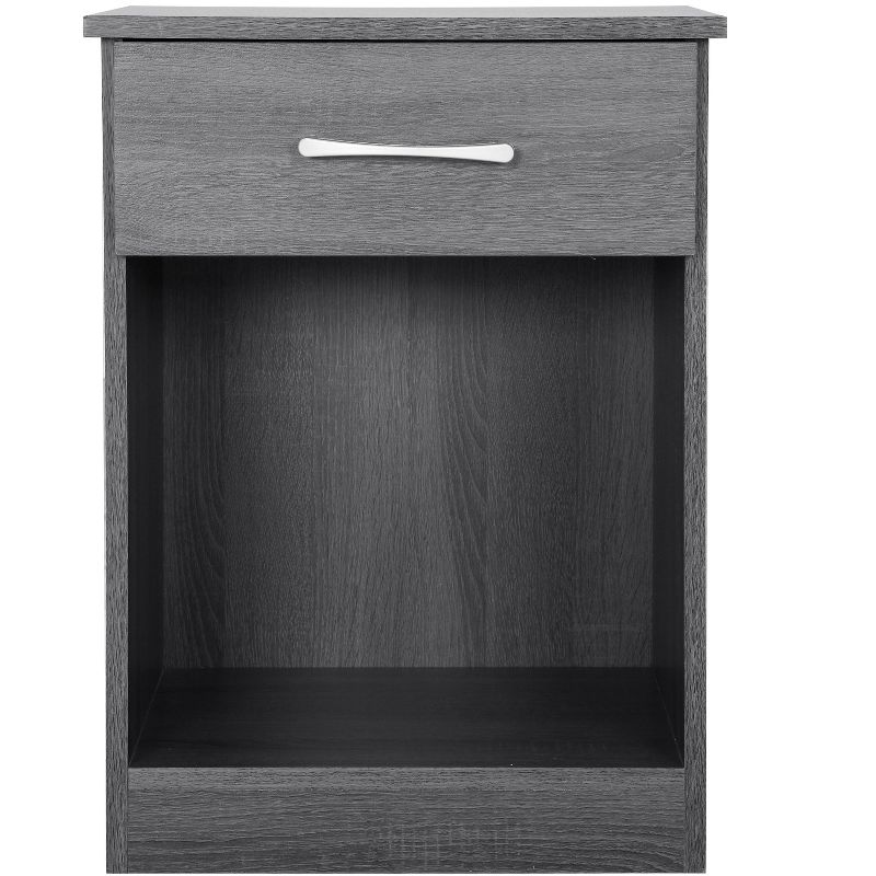 Passion Furniture Lindsey 1-Drawer Gray Nightstand (24 in. H x 18 in. W x 16 in. D), 1 of 8