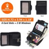 FATMOON  Women’s RFID Blocking Leather Wallet - Genuine Leather Small Bifold with Zipper Pocket & ID Window for Daily Use,Travel,Gift - 4 of 4