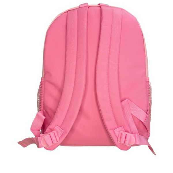 Mochila escolar de nylon rosa de 16 pulgadas de Disney Marie de Los Aristogatos para niñas, con bolsillo frontal grande 5