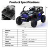 Infans 12V 2-Seater Kids Ride On UTV RC Electric Vehicle Suspension w/ Lights & Music - 2 of 4
