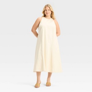 Women's Racerback Denim Midi A-Line Dress - Future Collective - 1 of 3