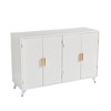 Resenkos 4-Door Modern Storage Cabinet, Buffet, Sideboard, Cupboard, Entryway Accent Storage Table, Gold - 4 of 4