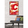 Trends International NHL Calgary Flames - Maximalist Logo 23 Framed Wall Poster Prints - 2 of 4