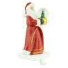 Northlight 9" Old-World Santa with Snow Globe Christmas Stocking Holder - 2 of 4