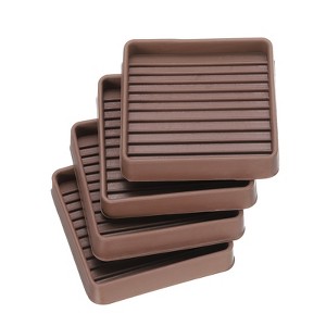 Unique Bargains Non-Slip Rubber Durable Furniture Cups Fit Sofa Bed Chair 4 Pcs - 1 of 4