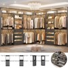 Aheaplus Walk-In Closet Organizer with 8 Hanging Rods, Wardrobe Closet System with Shelves - 2 of 4