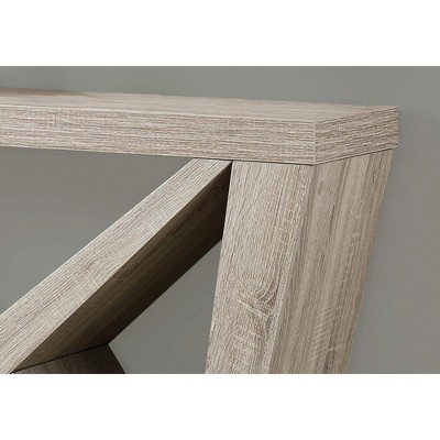 Gray Wood Modern Rectangular Console Table