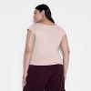 Women's Slim Fit Short Sleeve Square Neck T-Shirt - Wild Fable™ - 3 of 4