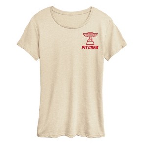 Women's - Disney - Team Lightning Mcqueen Pit Crew Short Sleeve Graphic T-Shirt - 1 of 4