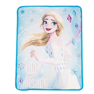 Disney Frozen 2 Elsa & Anna Silk Touch Sherpa Throw Blanket 40" x 50" Frozen ll 
