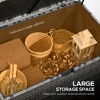Gulches 113 Gallon Deck Box, Rattan Outdoor Storage Box, Storage Container for Indoor, Patio Furniture Cushions, Pool Supplies, Garden Tool, Dark Gray - 4 of 4