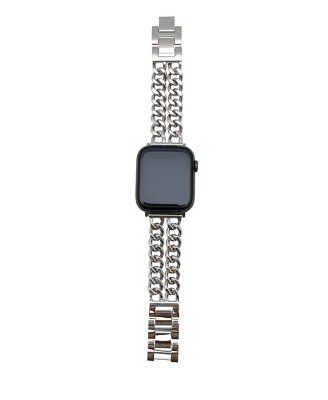 Olivia Pratt Silver Chain Style Bracelet Apple Watch Band 38mm : Target