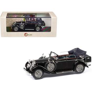1933-37 Mercedes-Benz 290 W18 Cabriolet D Black Limited Edition to 250 pieces Worldwide 1/43 Model Car by Esval Models
