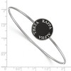 Black Bow Jewelry Sterling Silver Kappa Alpha Theta Greek Life Bangle Bracelet 7 Inch - 2 of 3