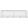 vidaXL Gabion Basket Silver Galvanized Iron Large Heavy Weight Capacity - 3 of 4
