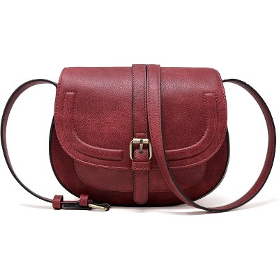 Crossbody Bags for Women,Small Saddle Purse and Boho Cross Body Handbags,Vegan Leather