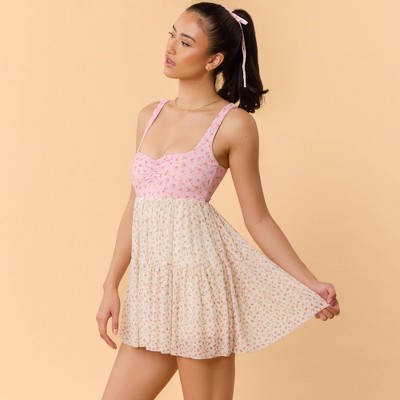 Blogilates Women's Sweetheart Babydoll Dress