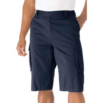 KingSize Men's Big & Tall 14" Side Elastic Cargo Shorts