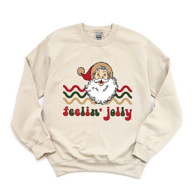 Simply Sage Market Women's Graphic Sweatshirt Feelin' Jolly Stripes