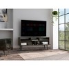 53.9" Engineered Wood 5-Shelf TV Stand with 2 Drawers and Superior Top for Living Room and Bedroom - 2 of 4