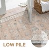 Abynow Vintage Floral Farmhouse Indoor Washable Area Rug - 4 of 4