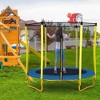 Dexmalle Outdoor & Indoor Mini Toddler Trampoline with Enclosure - 3 of 4