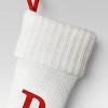 Knit Monogram Christmas Stocking White - Wondershop™ - 3 of 3