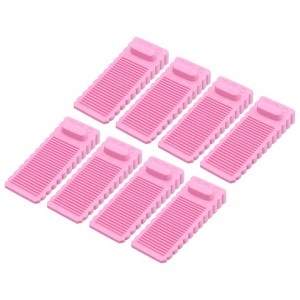 Unique Bargains TPR Anti-Slip Trapezoidal Design Door Stopper 12 Pcs - 1 of 4